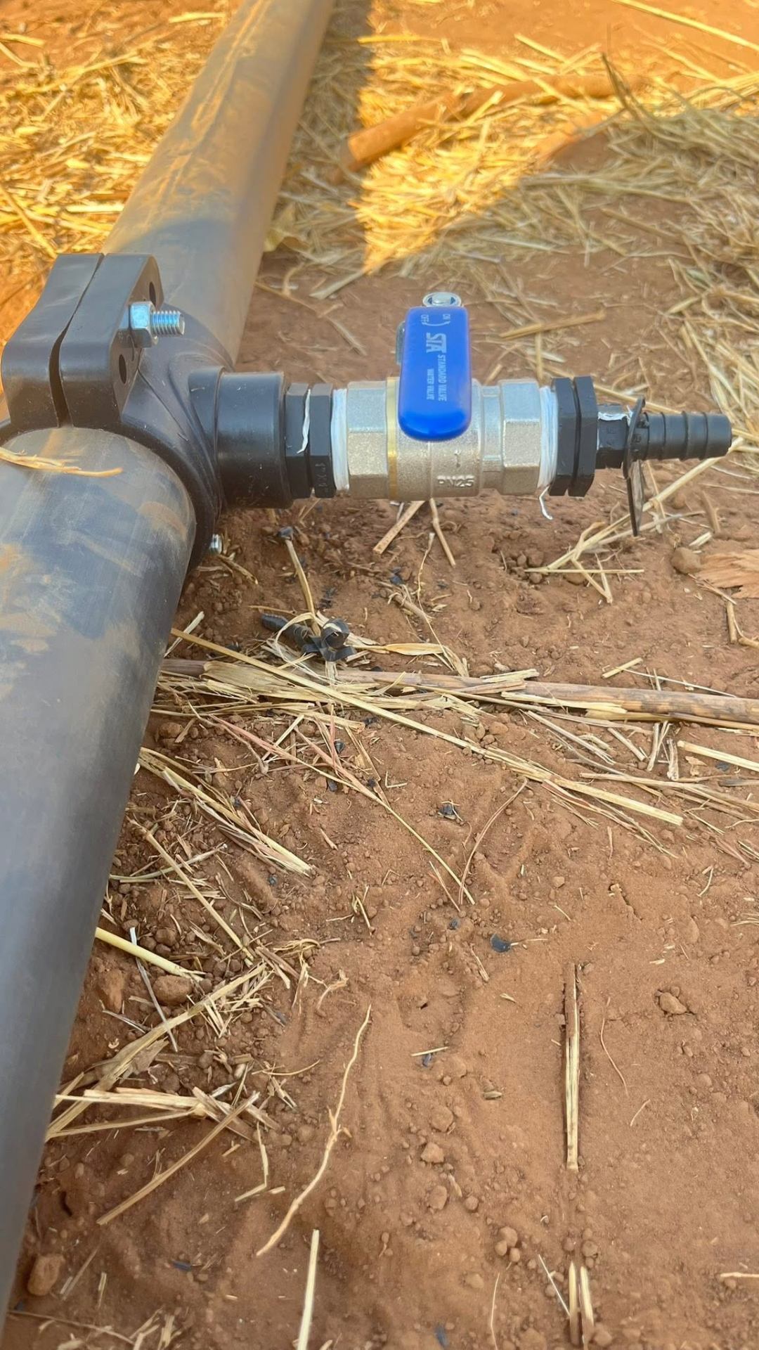 Drip irrigation valve installation